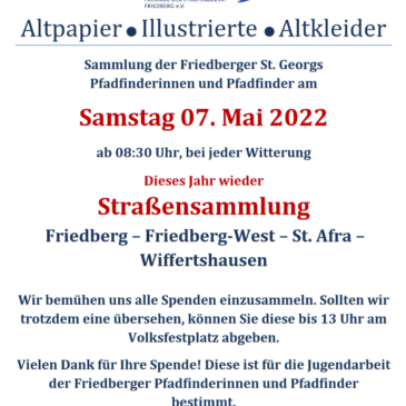 Altpapier- und Altkleidersammlung 2022